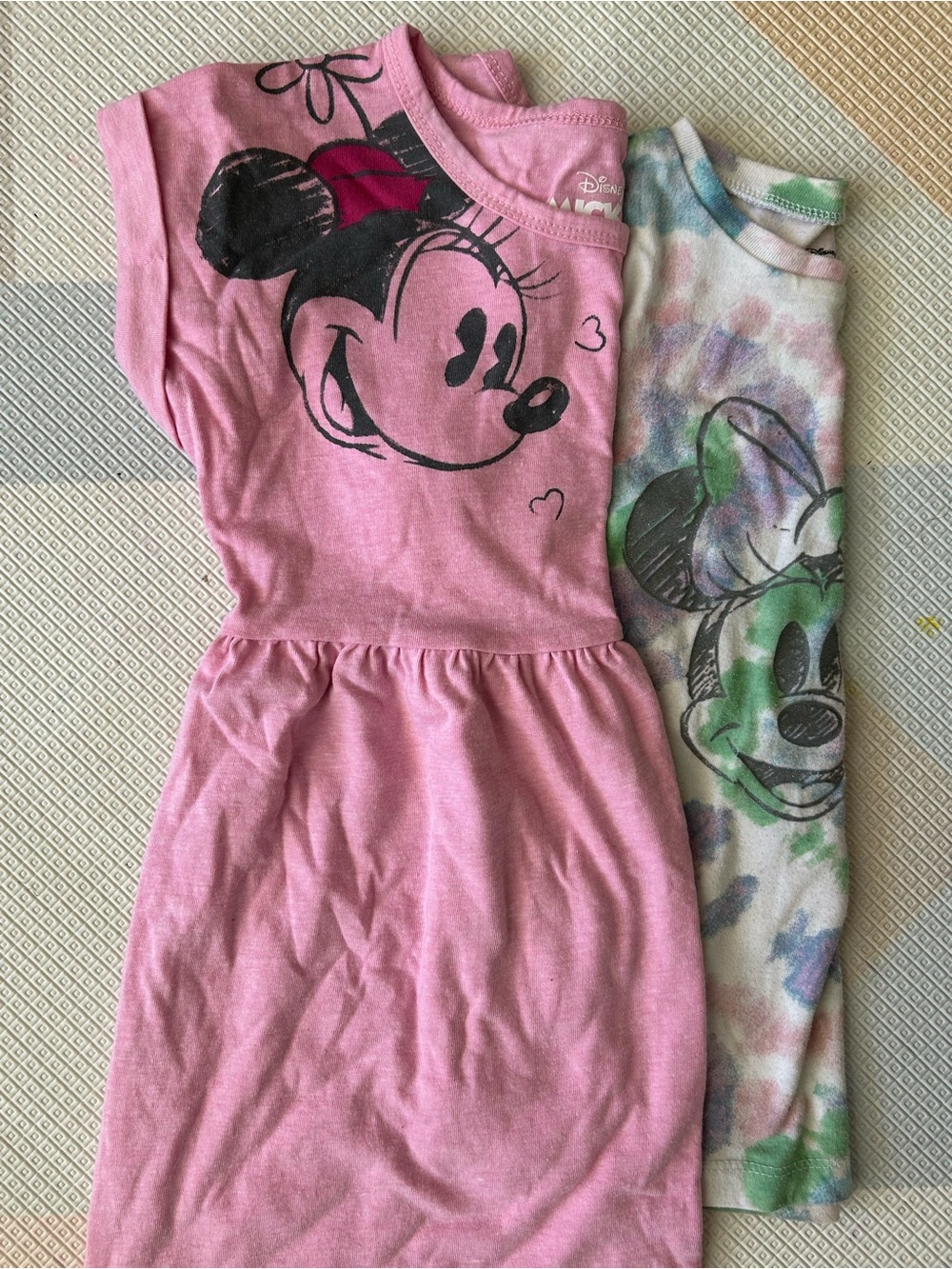 Disney Minnie Mouse Girls Dress & Tshirt Bundle